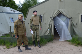Палатки для детского военно-спортивного лагеря 