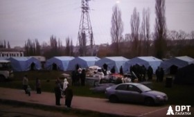 Зимние палатки МЧС в Крыму