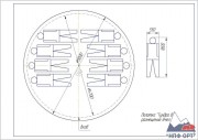 Схема размещения в палатке тундра-8