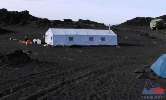 Каркасная палатка серии «Памир» в краю вулканов