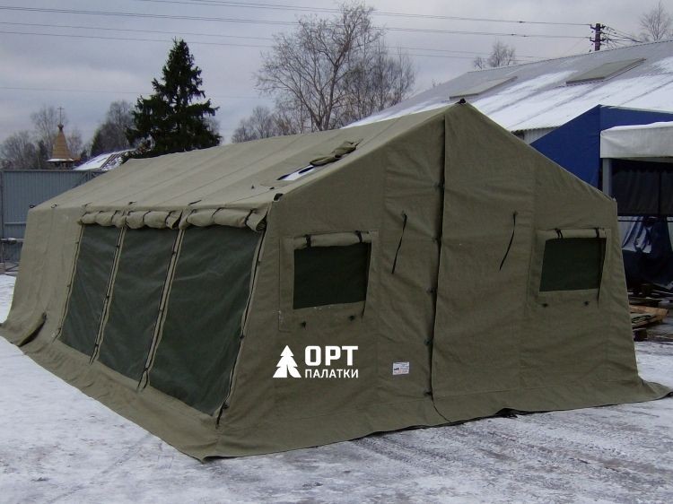 Штабная армейская палатка из брезента